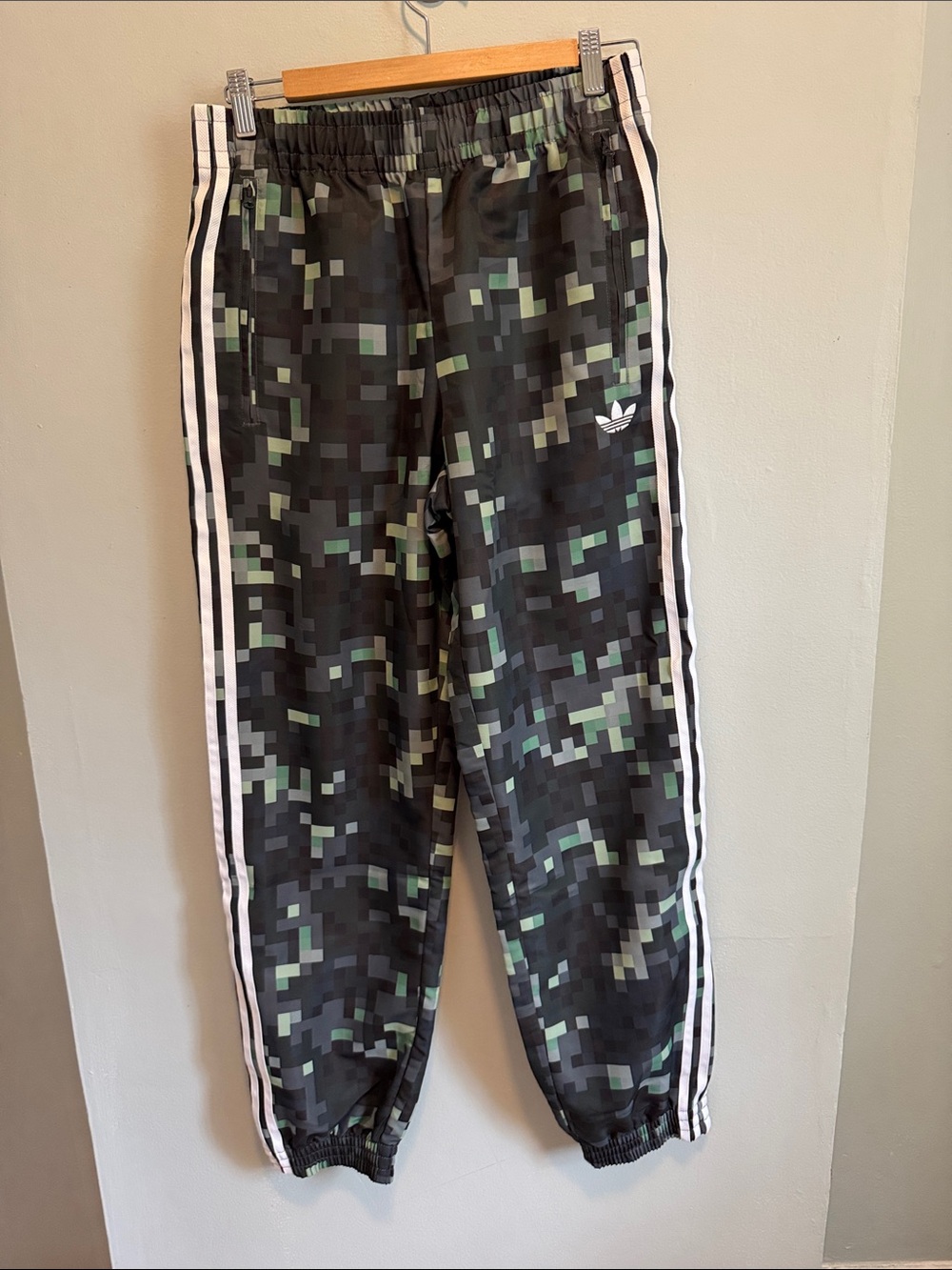 adidas’s Unisex Minecraft Camo Joggers in Black and Green